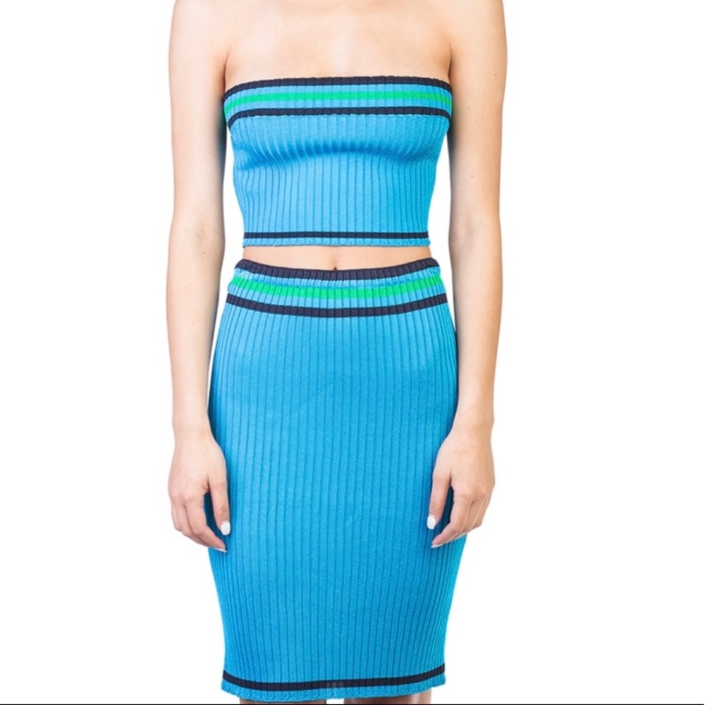 PRADA Knitted tube top and skirt set! Brand new!!!
